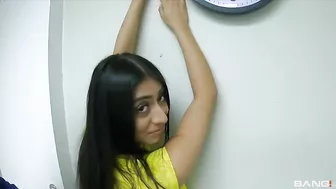 Lustful cop plays with big tits and XXX booty of the exotic hussy