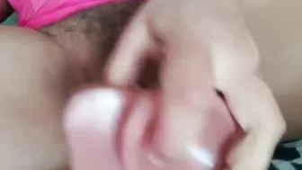 Stacked Egyptian mom masturbates hairy XXX twat using favorite dildo