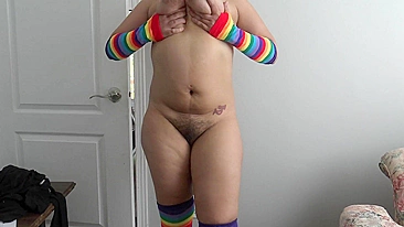 Chubby Arab mom shows XXX curves motivating lover to fuck her ass