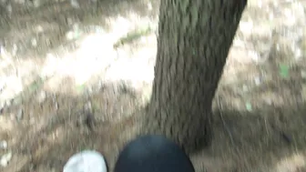 Obedient Syrian mom whips out XXX jugs and touches guy's dick in park