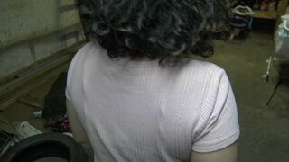 Stud seduced by naughty Arab mom who permits him to touch her XXX tits