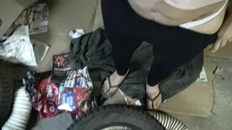 Stud seduced by naughty Arab mom who permits him to touch her XXX tits