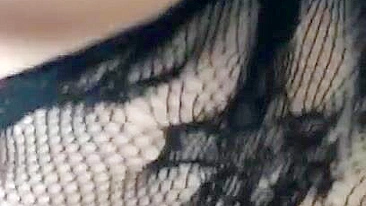 Cheating Arab mom in sexy lingerie screwed by neighbor in XXX doggy