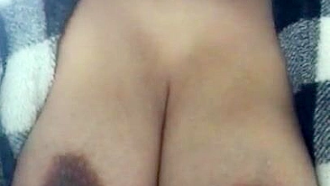 Naughty Arab mom displays her natural XXX tits in front of the cam