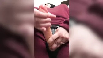 Horny Arab MILF strokes own XXX strapon while waiting for her hubby