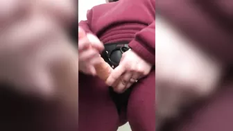 Horny Arab MILF strokes own XXX strapon while waiting for her hubby