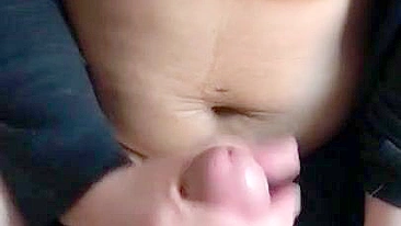 Iranian mom with saggy breasts gives her nervous stepson amazing XXX handjob