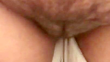 Horny Arab mom pulls down pants revealing her amazing hairy XXX twat