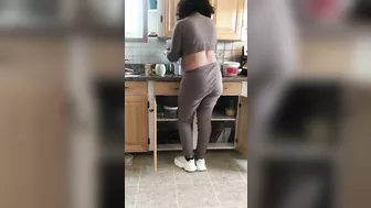 Iranian mom not knowing stepson enjoys XXX jerking off behind her back