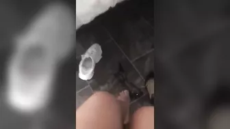 Arab hottie with beautiful XXX legs demonstrates feet on her camera