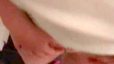 Stud brazenly touches his iranian stepmom's saggy XXX boobs and not only