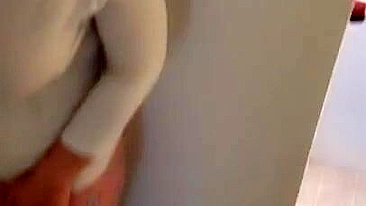 Stud brazenly touches his iranian stepmom's saggy XXX boobs and not only