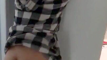 Curvy Arab mom permits landlord to fuck her big XXX ass from behind