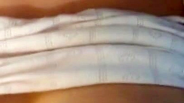 Busty Arab girl worships XXX dildo with her big natural knockers