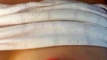 Busty Arab girl worships XXX dildo with her big natural knockers