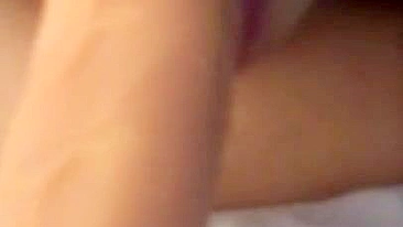 Busty Arab girl worships XXX dildo with her big natural knockers