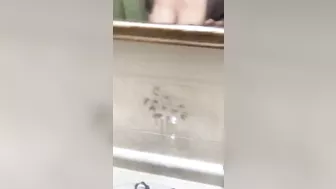 Juicy XXX tits of Arab mom bounce during quickie in doggy inside bath