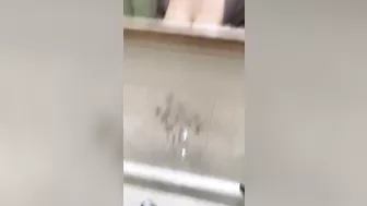 Juicy XXX tits of Arab mom bounce during quickie in doggy inside bath