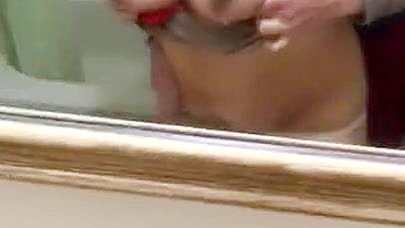 Juicy XXX tits of Arab mom bounce during quickie in doggy inside bath