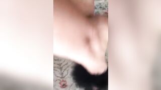 Pervert guy captures on camera XXX feet of friend's seductive Arab mom