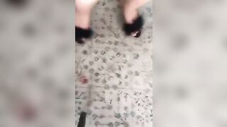 Pervert guy captures on camera XXX feet of friend's seductive Arab mom