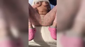 Busty Arab Tunisienne mom shakes XXX jugs inviting lover to fuck her in missionary