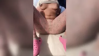 Busty Arab Tunisienne mom shakes XXX jugs inviting lover to fuck her in missionary