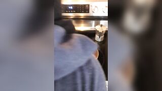 Innocent Arab wife enjoys XXX pounding while cooking in the kitchen