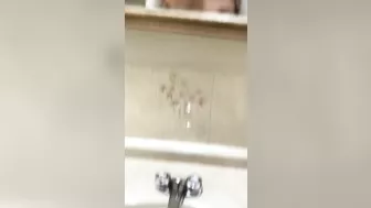 Submissive Arab mom enjoys fast XXX pounding right in the bathroom