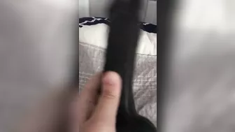 Eccentric Arab mom demonstrates on cam her collection of XXX toys