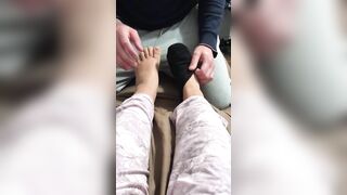 Imperious Aribic mom permits hubby to gently massage her sweet XXX feet