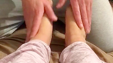Imperious Aribic mom permits hubby to gently massage her sweet XXX feet