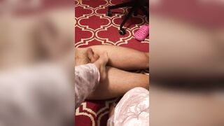 XXX surprise for husband from Arab mom who rubs penis with her feet