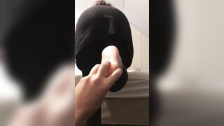 Arabic mom wants foot massage while stepson makes a XXX video of her