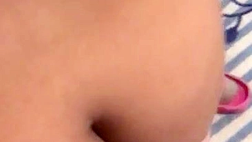 Aribic mom bends down so that stepson fingers vagina to XXX sound of her moans