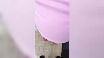 XXX Aribic mom moans while stepson jerks off to hairy pussy under big belly