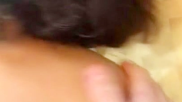 Iranian big-assed mom in maid uniform takes XXX cock in the toilet