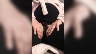 Pregnant Iranian XXX mom demonstrates the lover her awesome tits