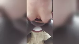 Moroccan mom comes to the toilet to demonstrate her big XXX tits