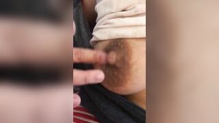 Topless Iranian mom exposing her huge XXX tits for homemade porn