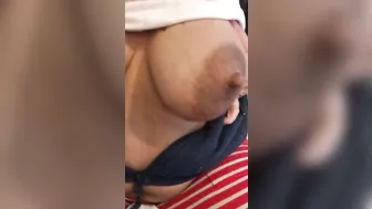 Topless Iranian mom exposing her huge XXX tits for homemade porn