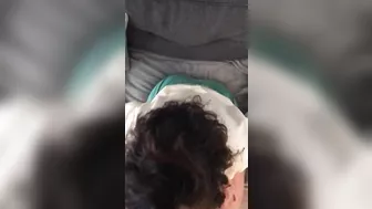 Adorable pregnant mom shows her XXX tits and blows Turkish hubby