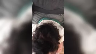 Adorable pregnant mom shows her XXX tits and blows Turkish hubby