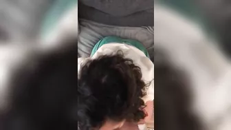 Adorable pregnant mom shows her XXX tits and blows Turkish hubby