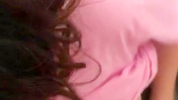 Teen Muslim slut with big tits blows XXX cock for money in POV video