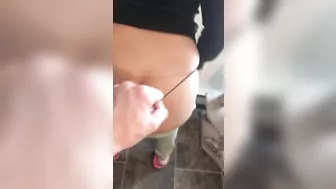 Playful Syrian XXX girlfriend shakes her booty before taking dick