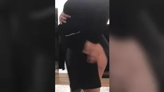 Pregnant Algerian XXX mom shows off naked curves to her husband