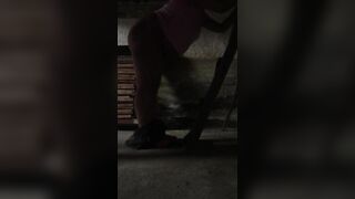 Fat Iranian mom gets her XXX asshole drilled hard in the basement