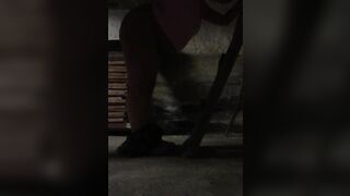 Fat Iranian mom gets her XXX asshole drilled hard in the basement