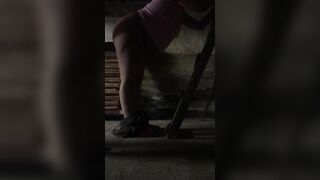 Fat Iranian mom gets her XXX asshole drilled hard in the basement